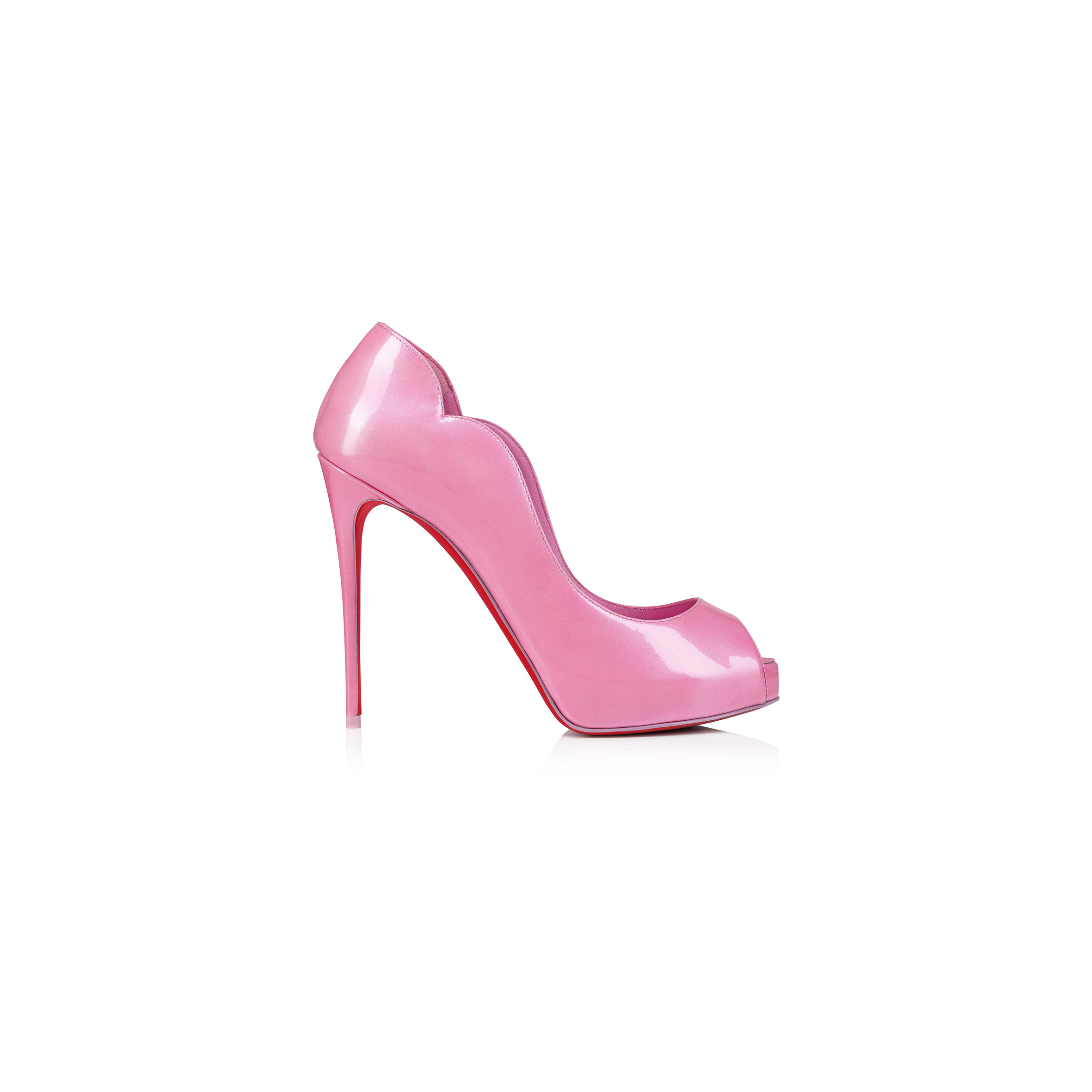 CHRISTIAN LOUBOUTIN HOT CHICK ALTA 120 MM PUMPS-IRIDESCENT PATENT LEATHER-BABY B-WOMEN 3240459P989